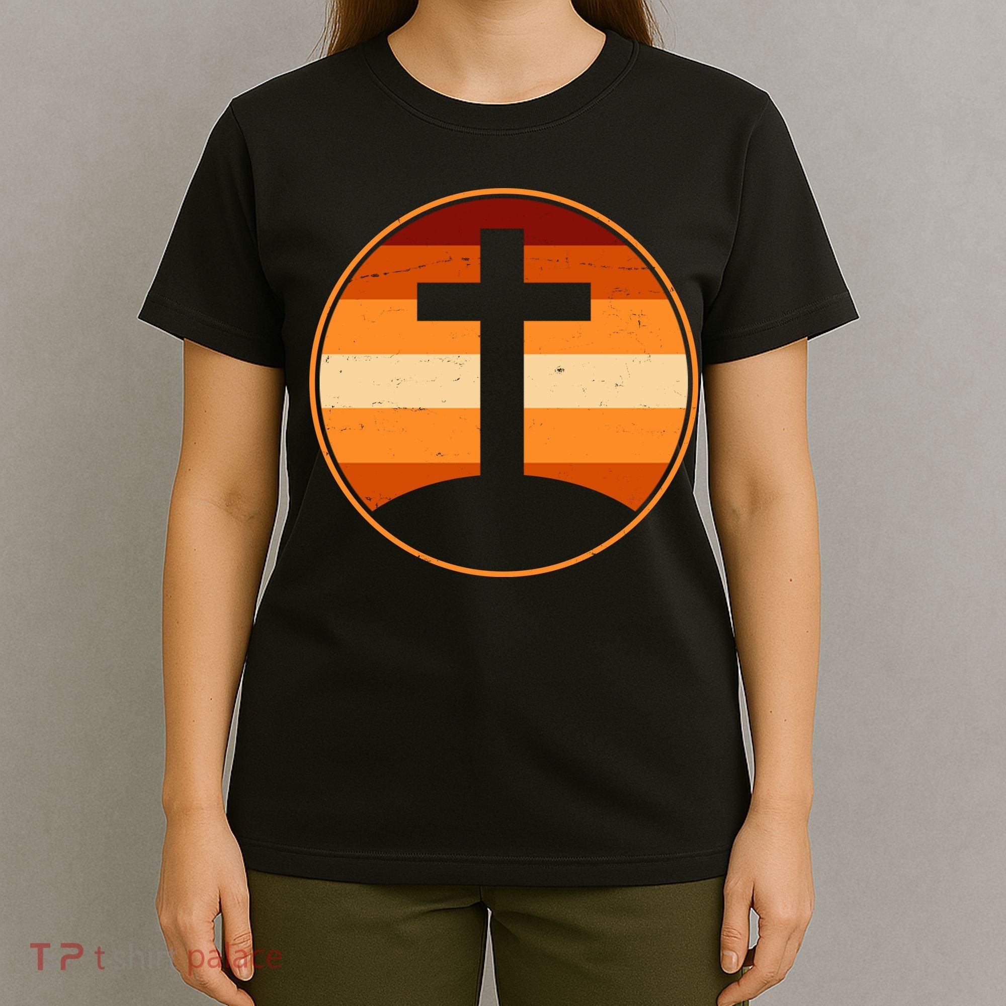 Retro Cross Sunset T-Shirt