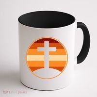 Retro Cross Sunset Coffee Mug thumb 1