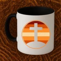 Retro Cross Sunset Coffee Mug thumb 2