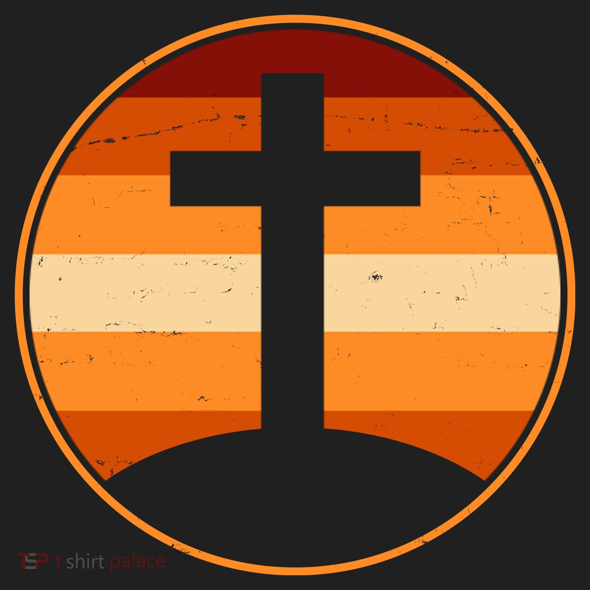 Retro Cross Sunset Tumbler