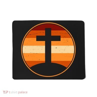 Retro Cross Sunset Mousepad