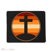Retro Cross Sunset Mousepad thumb 0