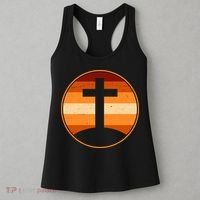 Retro Cross Sunset Women's Tank Top thumb 3