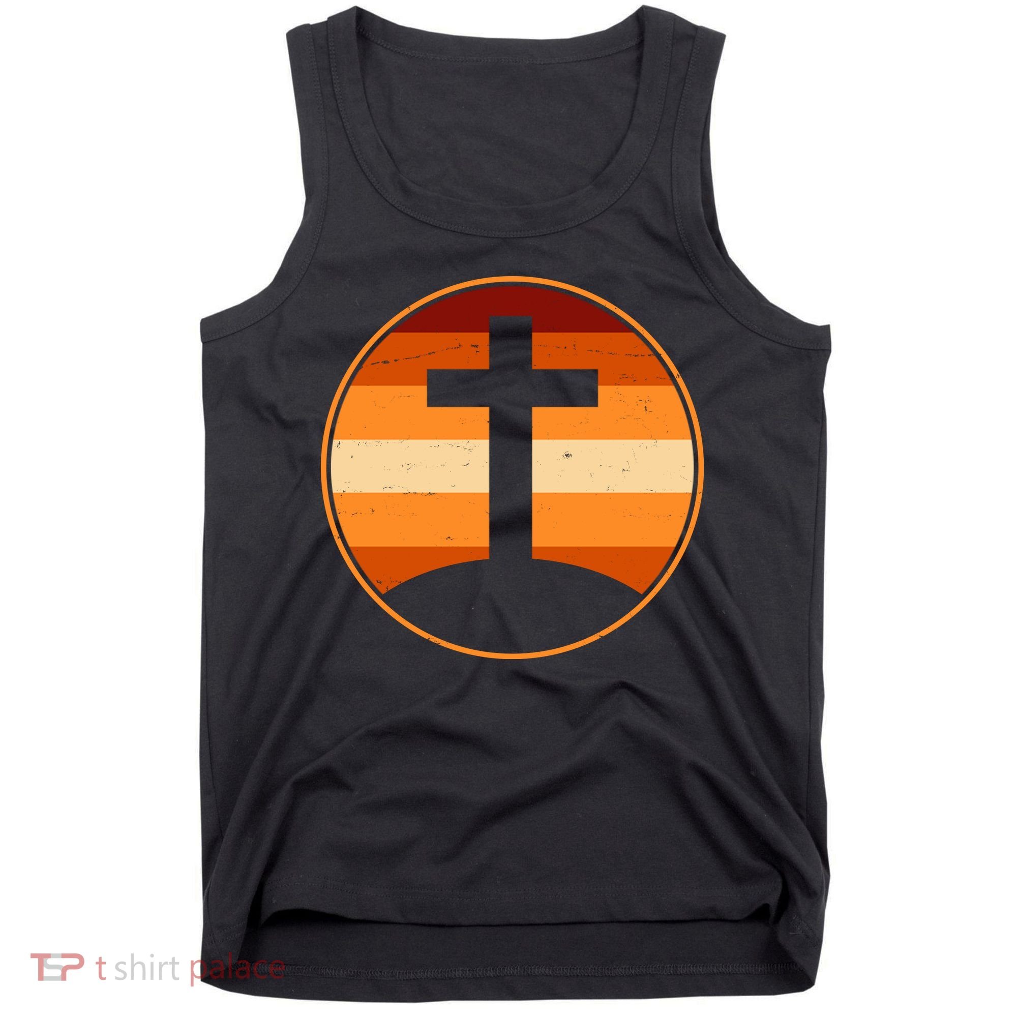 Retro Cross Sunset Tank Top