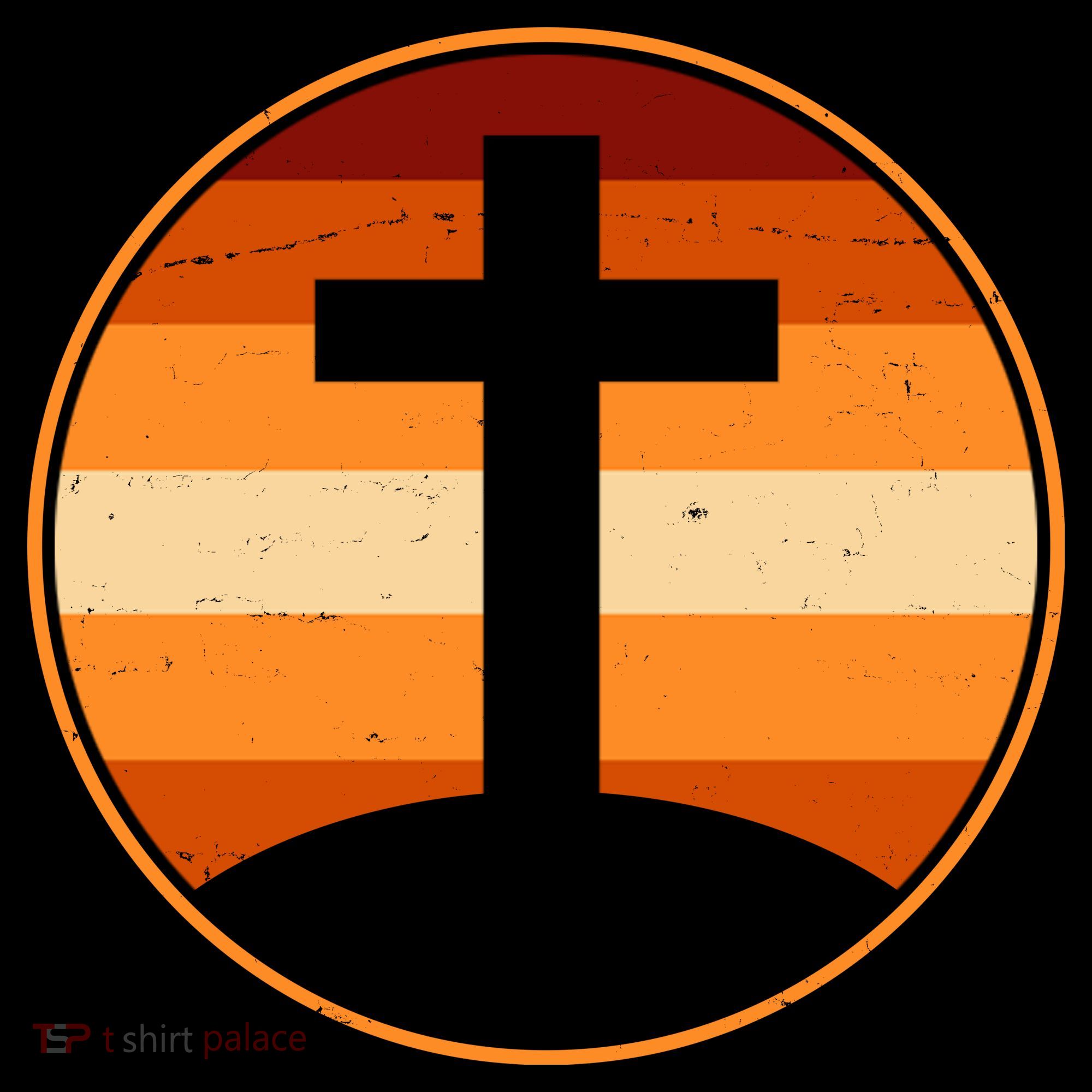 Retro Cross Sunset Tank Top