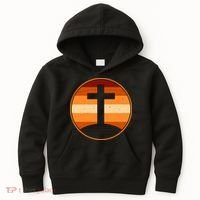 Retro Cross Sunset Kids Hoodie thumb 0