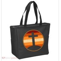 Retro Cross Sunset Tote Bag thumb 2