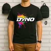 Retro Colorful Sport Lover Quote Dyno Funny Bmx Motor Basic T-Shirt thumb 6