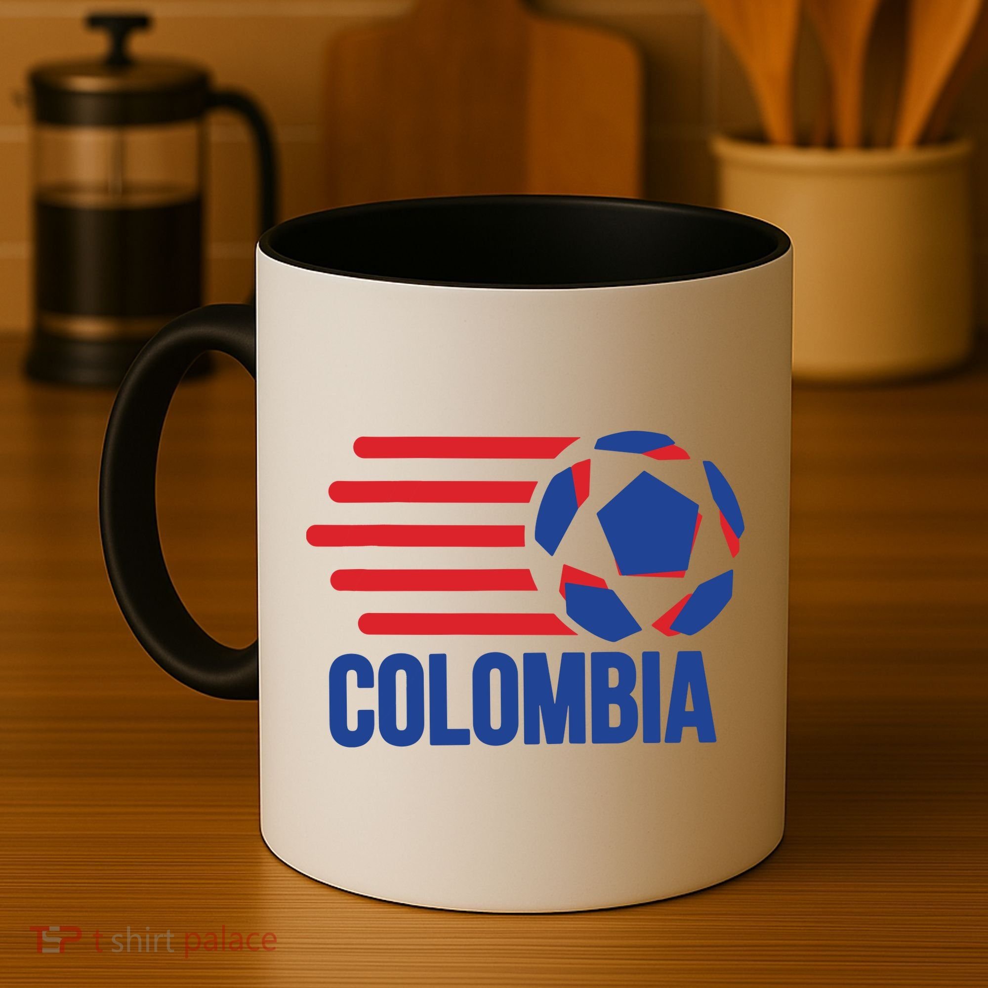 Retro Colombia Soccer 2018 Coffee Mug