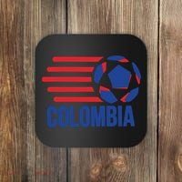Retro Colombia Soccer 2018 Coaster thumb 0