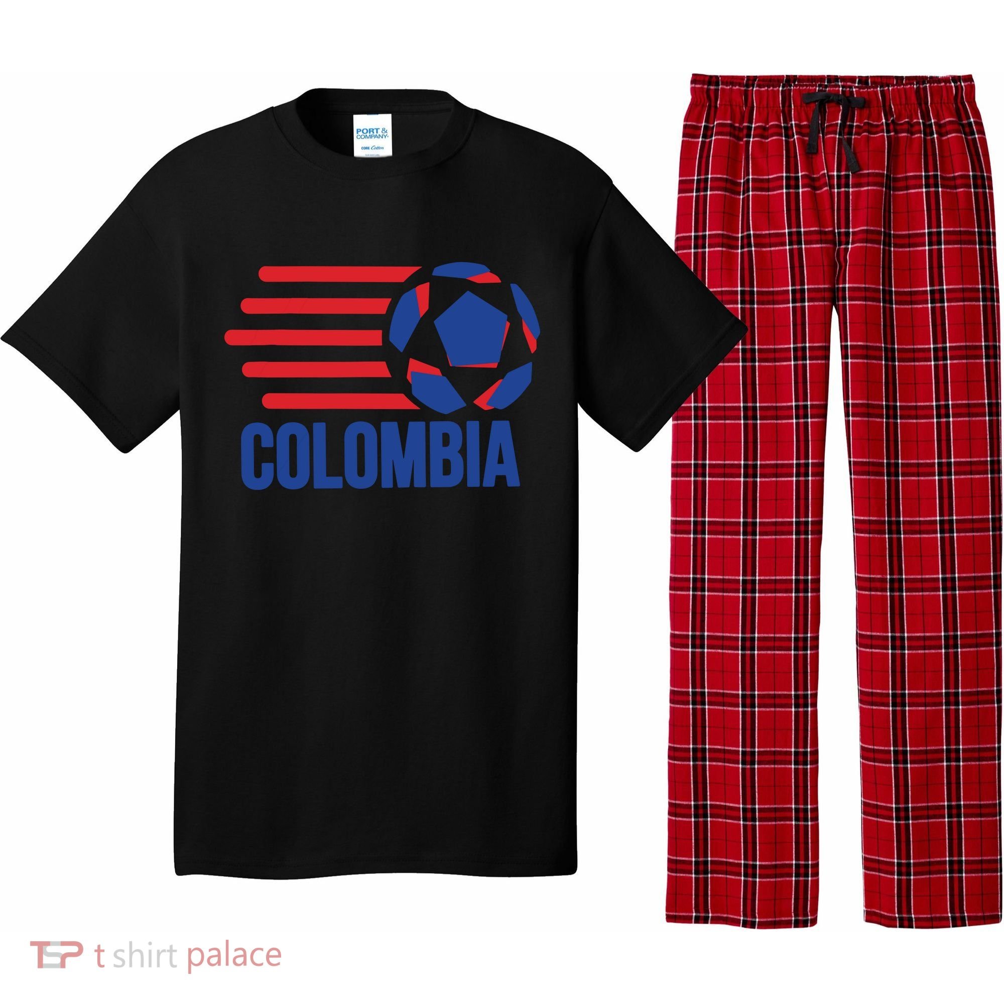 Retro Colombia Soccer 2018 Pajama Set