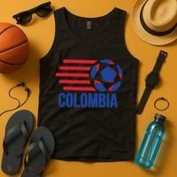 Retro Colombia Soccer 2018 Tank Top thumb 4