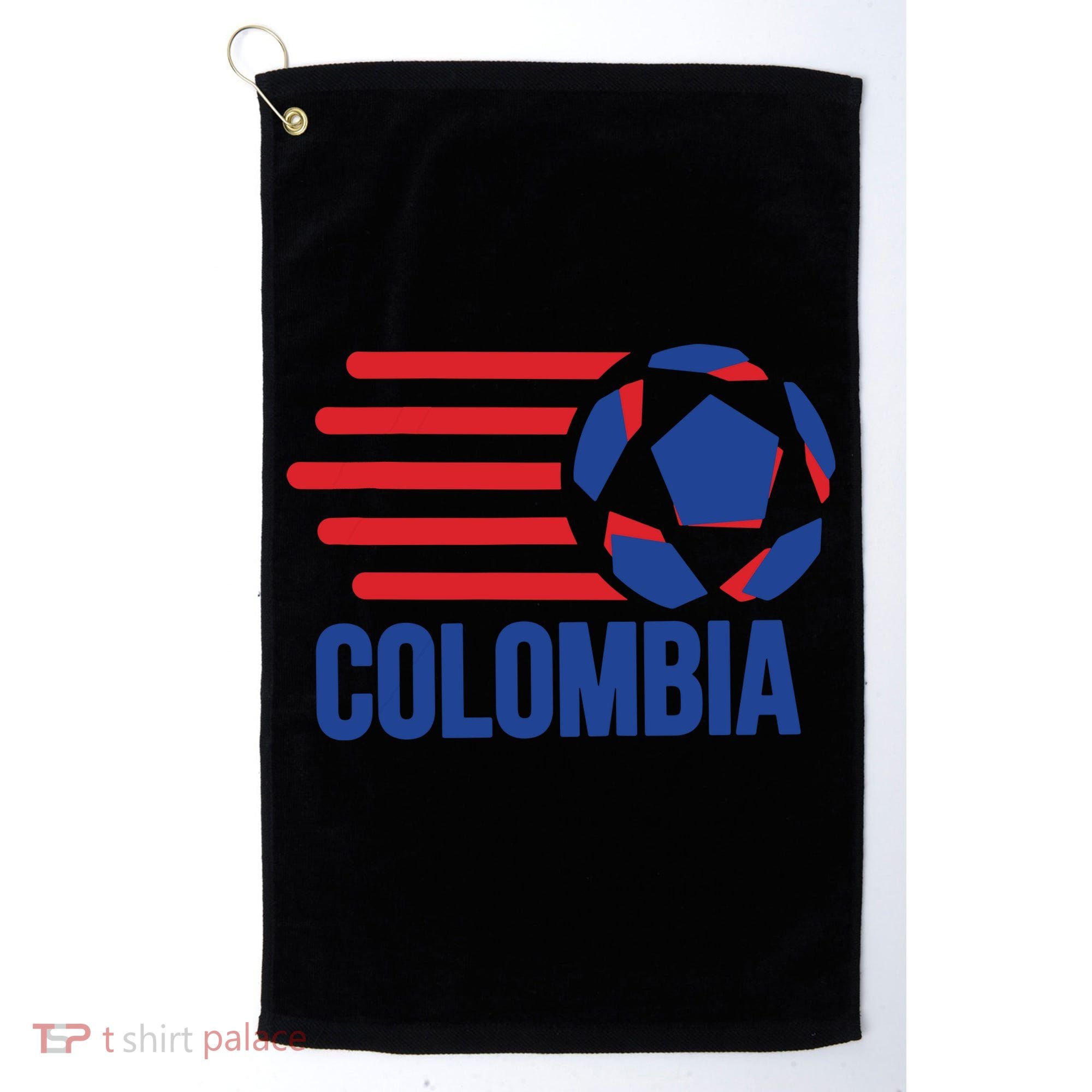 Retro Colombia Soccer 2018 Golf Towel