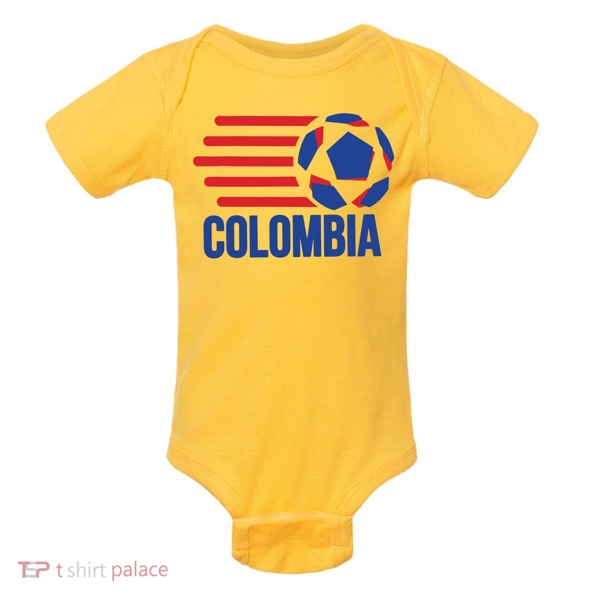 Retro Colombia Soccer 2018 Baby Bodysuit