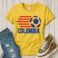 Retro Colombia Soccer 2018 Women's T-Shirt thumb 3