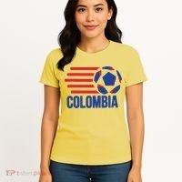 Retro Colombia Soccer 2018 Women's T-Shirt thumb 4
