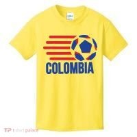 Retro Colombia Soccer 2018 Kids T-Shirt thumb 0