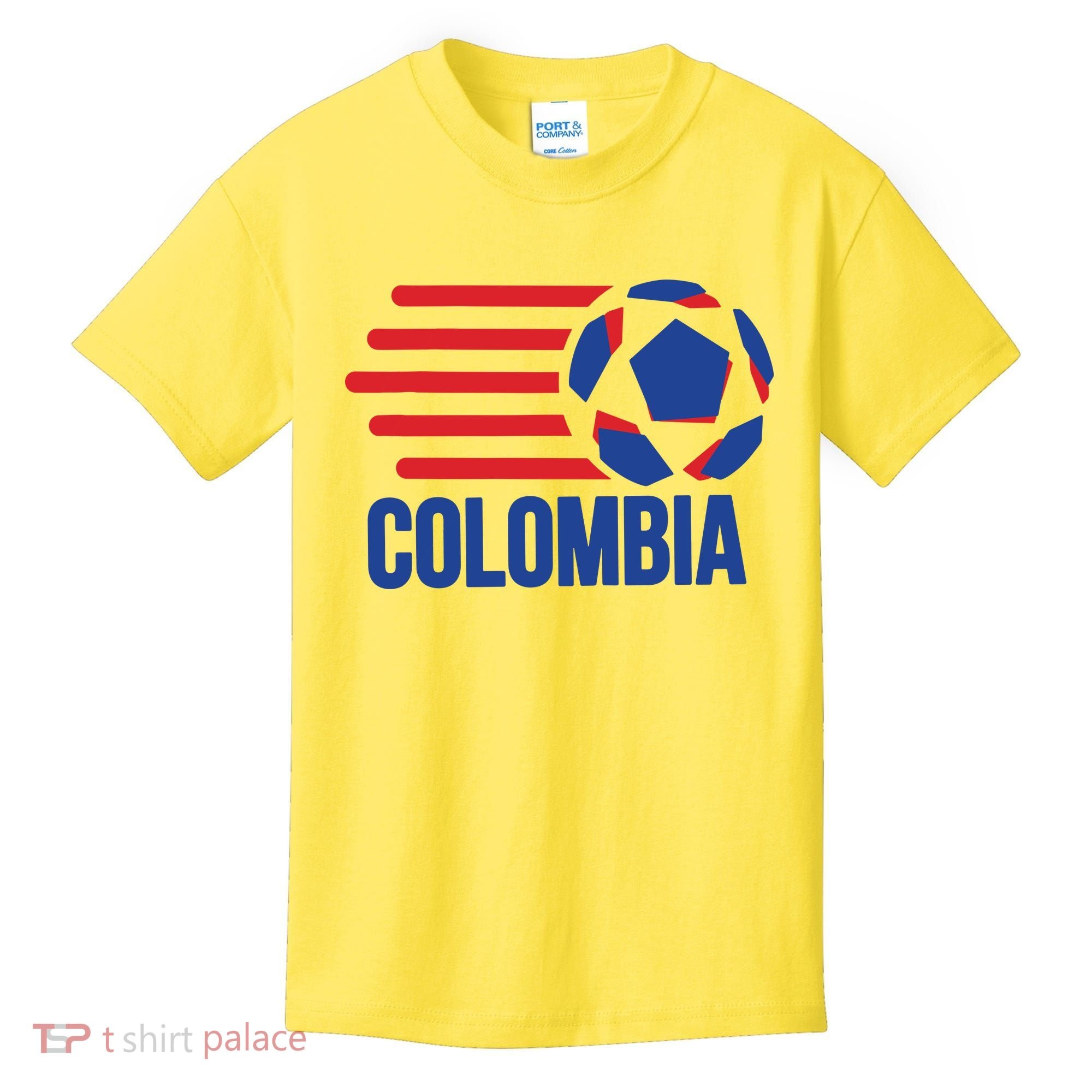 Retro Colombia Soccer 2018 Kids T-Shirt