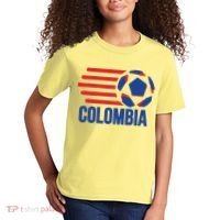 Retro Colombia Soccer 2018 Kids T-Shirt thumb 2