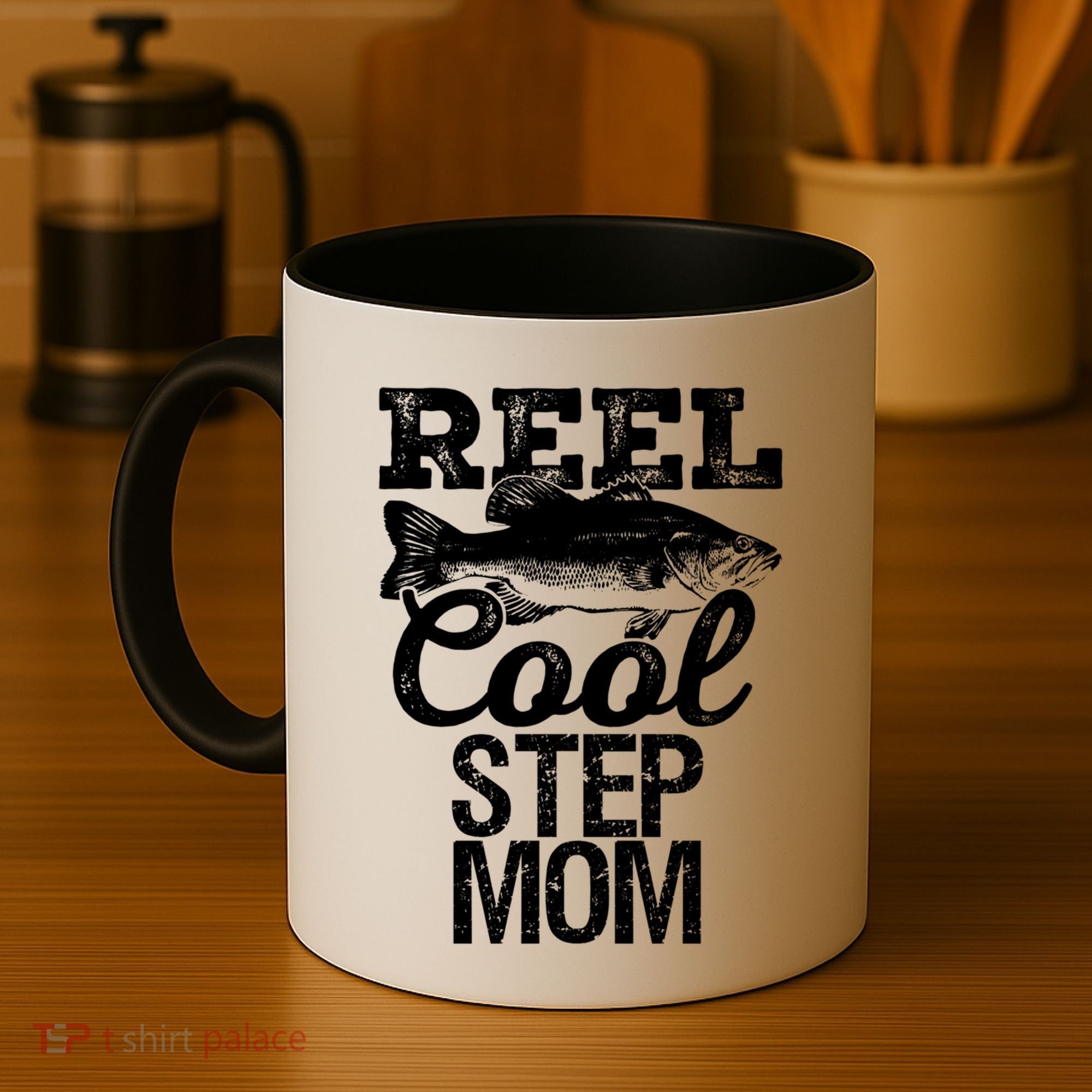Reel Cool Step Mom Fishing Outdoor Angler Gift Coffee Mug