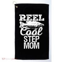 Reel Cool Step Mom Fishing Outdoor Angler Gift Golf Towel thumb 0