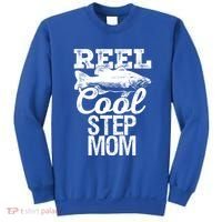 Reel Cool Step Mom Fishing Outdoor Angler Gift Sweatshirt thumb 0