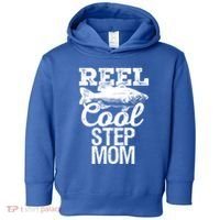 Reel Cool Step Mom Fishing Outdoor Angler Gift Toddler Hoodie thumb 0