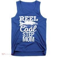 Reel Cool Step Mom Fishing Outdoor Angler Gift Tank Top thumb 0