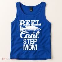 Reel Cool Step Mom Fishing Outdoor Angler Gift Tank Top thumb 2