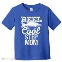 Reel Cool Step Mom Fishing Outdoor Angler Gift Toddler T-Shirt thumb 0
