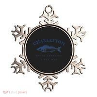 Retro Charleston South Carolina Fishing Ornament thumb 0
