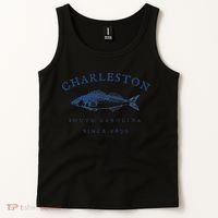 Retro Charleston South Carolina Fishing Tank Top thumb 2