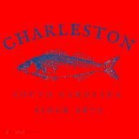 Retro Charleston South Carolina Fishing Santa Hat thumb 1