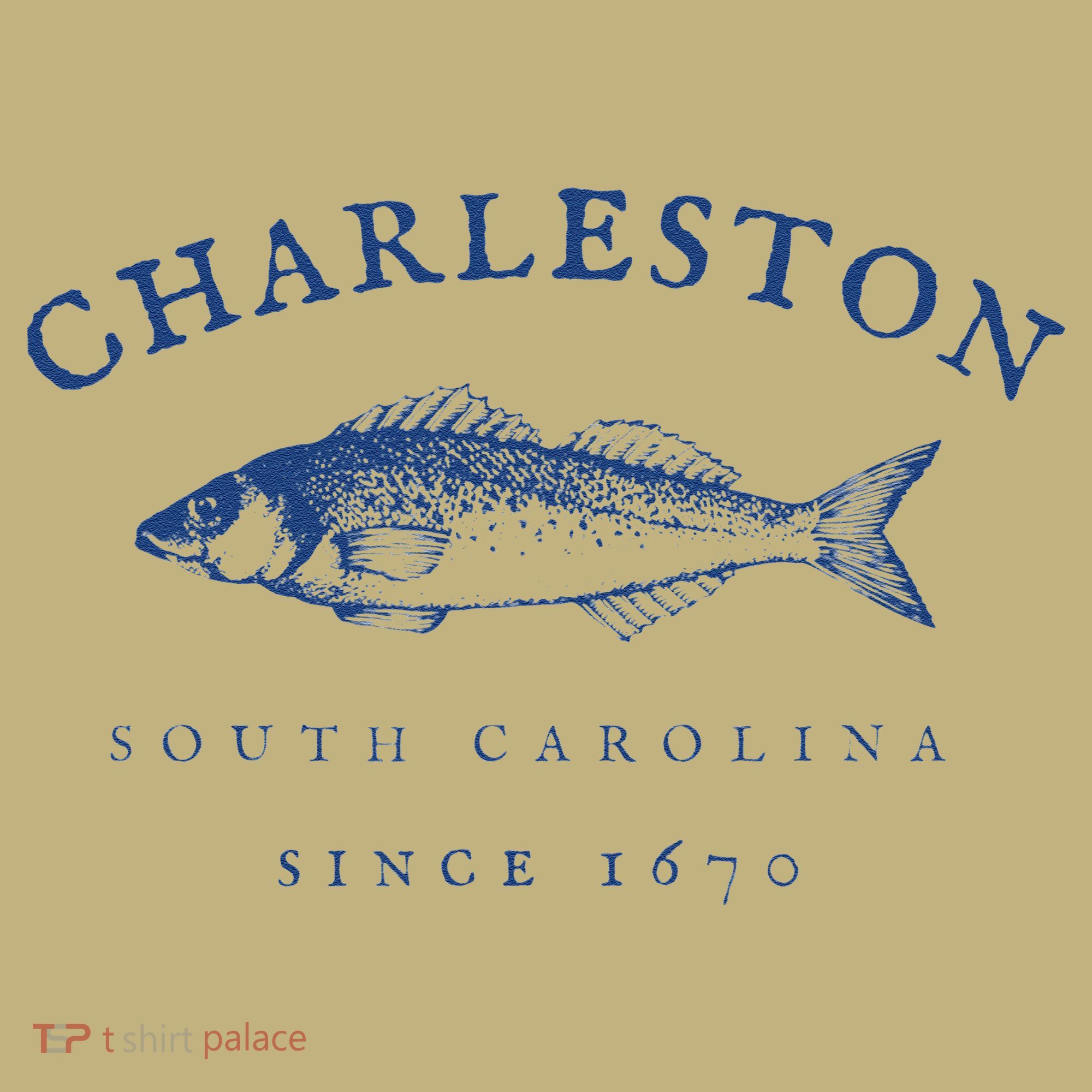 Retro Charleston South Carolina Fishing Sweatshirt