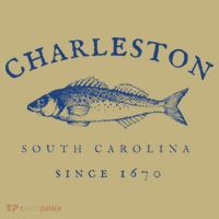 Retro Charleston South Carolina Fishing Button thumb 1