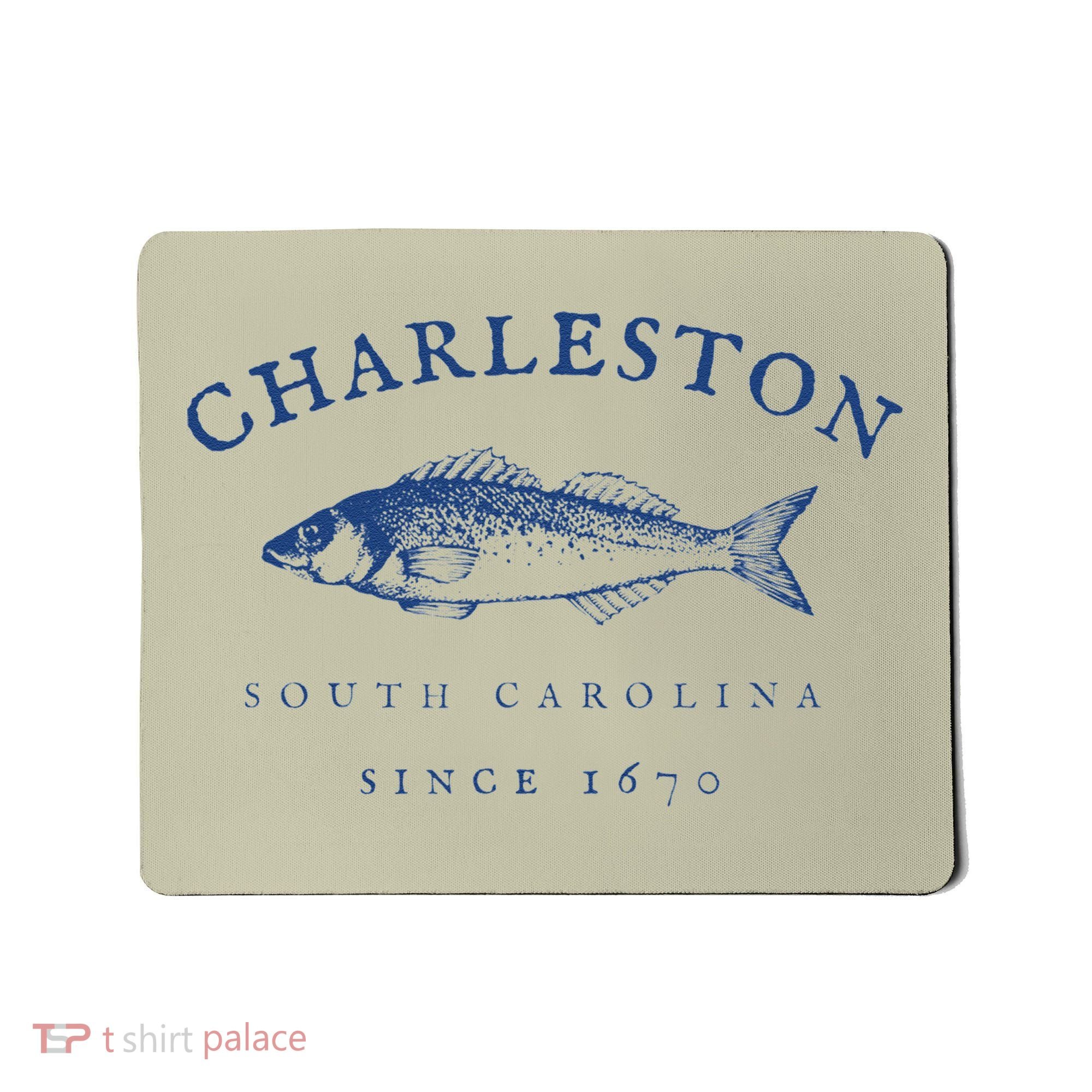 Retro Charleston South Carolina Fishing Mousepad
