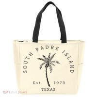 Retro Cool South Padre Island Original Texas Beach Palm Tree Tote Bag thumb 0