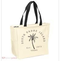 Retro Cool South Padre Island Original Texas Beach Palm Tree Tote Bag thumb 2