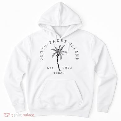 Retro Cool South Padre Island Original Texas Beach Palm Tree Hoodie