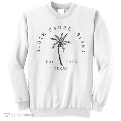 Retro Cool South Padre Island Original Texas Beach Palm Tree Sweatshirt