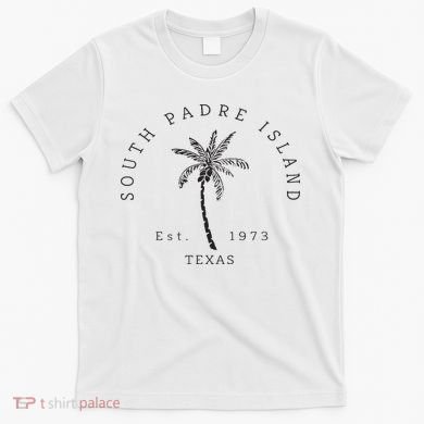 Retro Cool South Padre Island Original Texas Beach Palm Tree T-Shirt