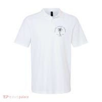 Retro Cool South Padre Island Original Texas Beach Palm Tree Polo thumb 0