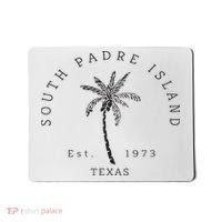 Retro Cool South Padre Island Original Texas Beach Palm Tree Mousepad thumb 0