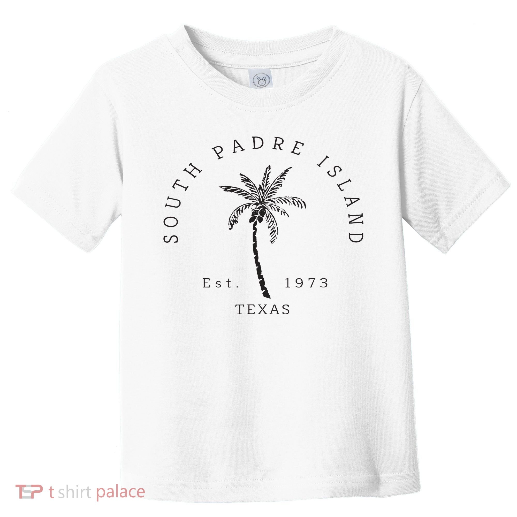 Retro Cool South Padre Island Original Texas Beach Palm Tree Toddler T-Shirt