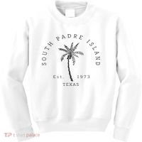 Retro Cool South Padre Island Original Texas Beach Palm Tree Kids Sweatshirt thumb 0