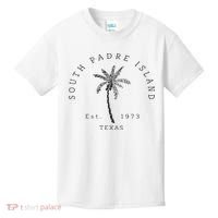 Retro Cool South Padre Island Original Texas Beach Palm Tree Kids T-Shirt thumb 0