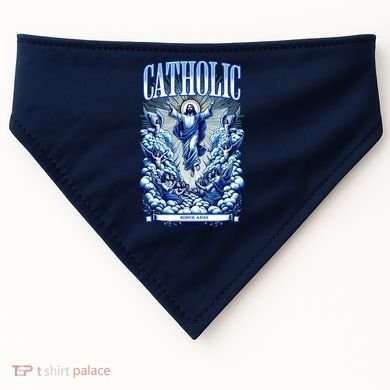 Roman Catholic Since AD 33 Jesus Christ USA-Made Doggie Bandana