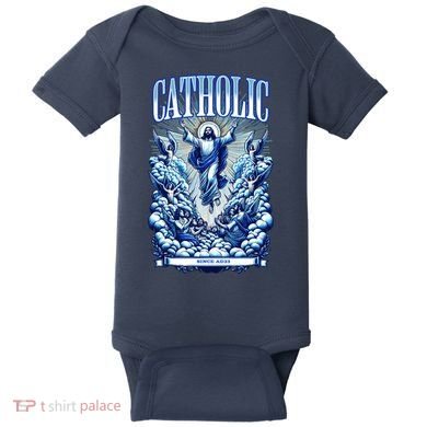 Roman Catholic Since AD 33 Jesus Christ Baby Bodysuit