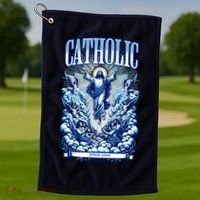 Roman Catholic Since AD 33 Jesus Christ Golf Towel thumb 1