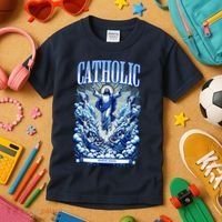 Roman Catholic Since AD 33 Jesus Christ Kids T-Shirt thumb 3